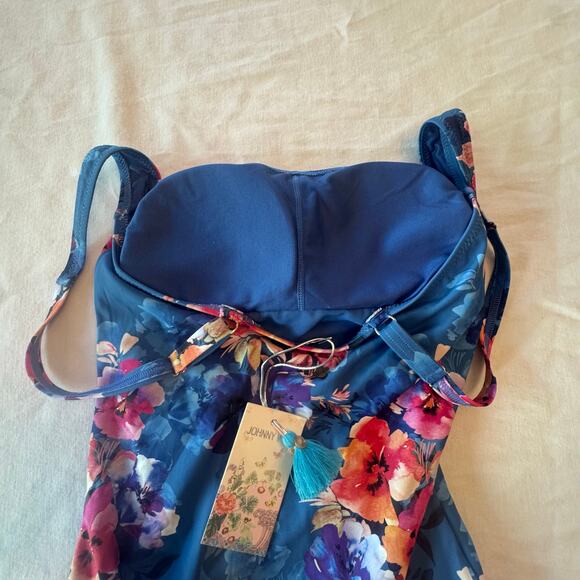 NEW w TAGS Johnny Was Women's SUMMER DAYS RUCHED ONE PIECE Floral Small - Picture 12 of 12